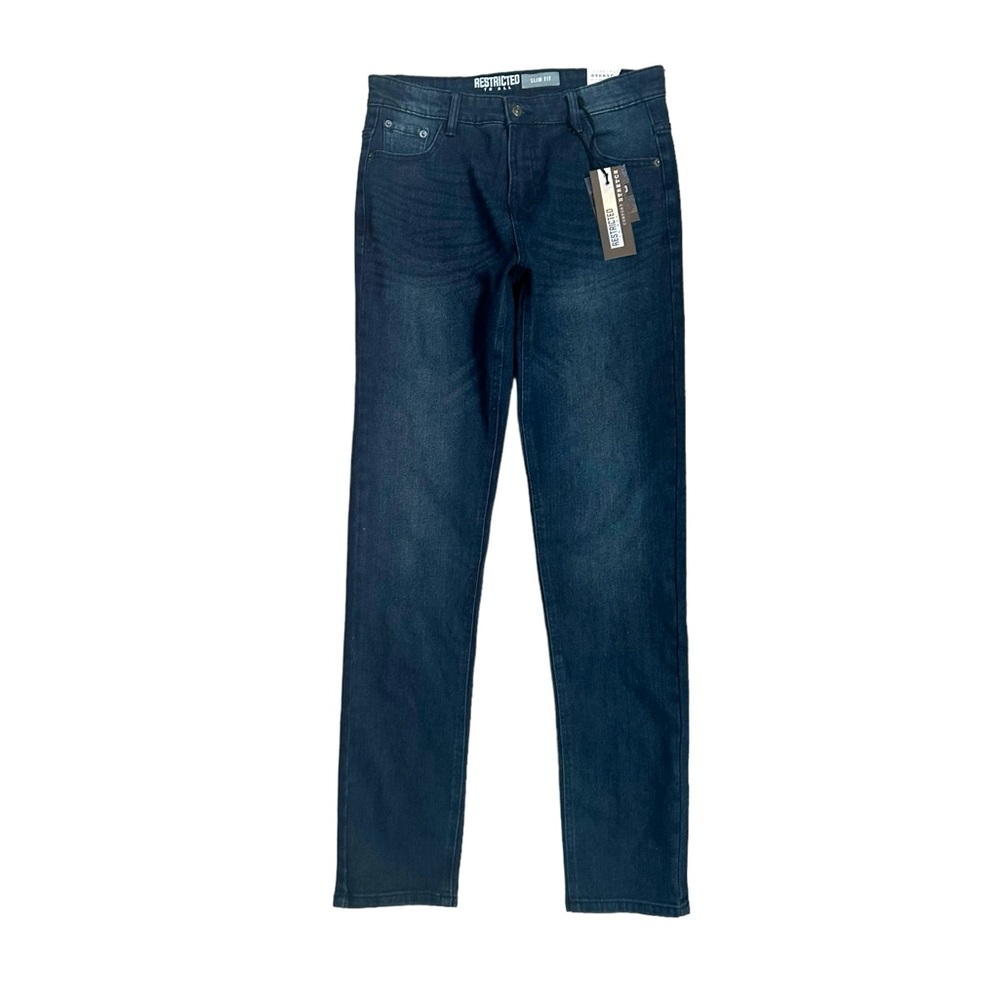 Restricted To All Boy’s Comfort Stretch Slim Fit Dark Wash Jeans NWT